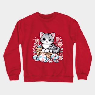 Cat miaw Crewneck Sweatshirt